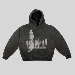 SOUTH OF HEAVEN NORTH OF HELL - Heavyweight Hoodie Vintage Washed Size XL NEW